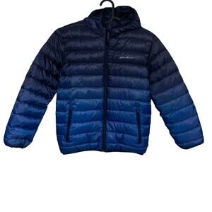 Eddie Bauer Reversable Puffer Jacket Blue  Boys Size M (10/12)